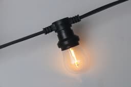 LY Sweden Premium lyskæde udendørs med flad kabel - 35m 35 udskiftelige E27 pærer