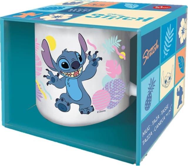 Konix Stitch krus (Hawai flowers)