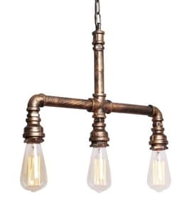 Lampe med vandrørsdesign