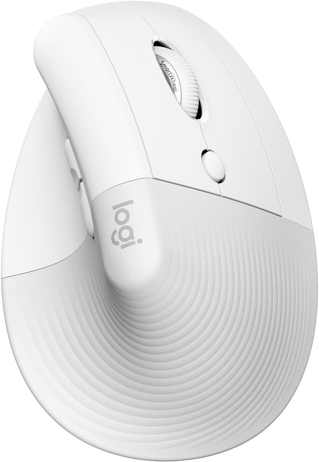 Logitech Lift Vertical trådløs mus (hvit)