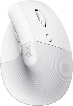 Logitech Lift Vertical trådlös mus (vit)