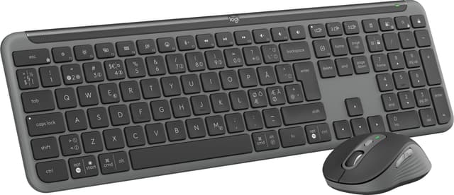 Logitech MK950 Slim Combo näppäimistö ja hiiri (grafiitti)