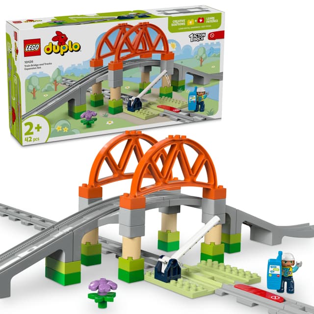 LEGO DUPLO Town Tågbro och spår – Expansionsset 10426