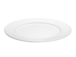 Pillivuyt Plissé Tallerken flad Dia 28 cm Hvid