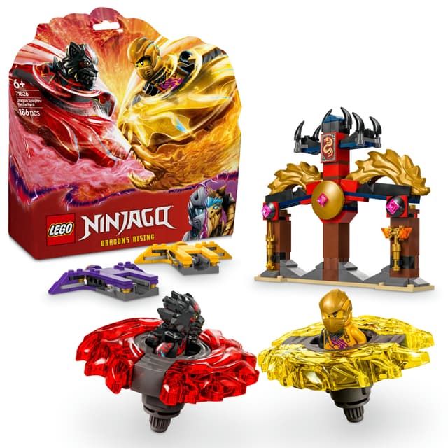 LEGO Ninjago Stridspakke med Spinjitzu-dragespinnere 71826