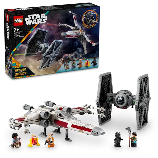 LEGO Star Wars Kombimodell med TIE Fighter og X-Wing 75393