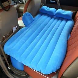 Luftmadrass med pute til baksetet i bilen