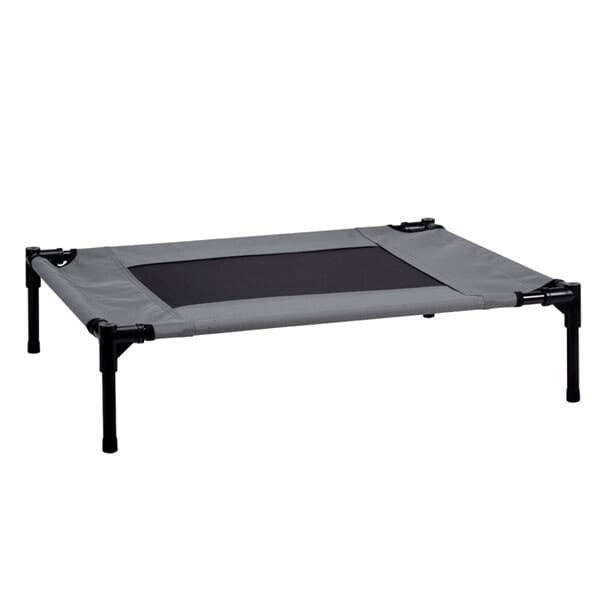 Hundeseng med Ben - Medium, Hevet Design for Bedre Komfort, 63,5 x 81 x 17 cm
