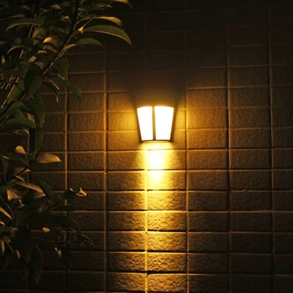 Vegglampe Solcellebelysning