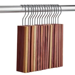 Klädhängare med cedarträ 10-pack