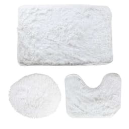 Badrumsmatta 3st/set - Vit