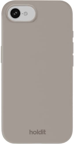 Holdit iPhone 16E/17E Silicone fodral (gråbrunt)