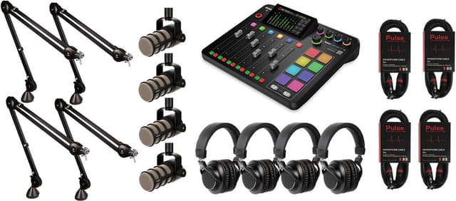 RØDE RØDECaster Pro II podcast-kit (4 personer)