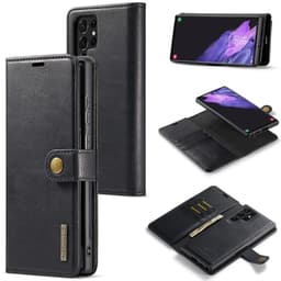 DG MING Samsung S25 Ultra 2-i-1 Magnet Flip Cover - Sort