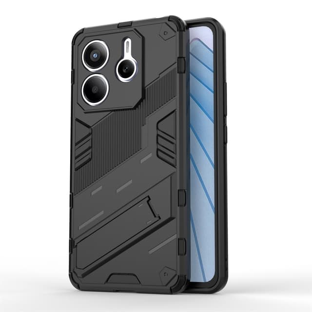 SKALO Xiaomi Redmi Note 14 5G Armor Hybrid Punk Cover - Sort