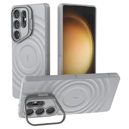 SKALO Samsung S25 Ultra Ripple Texture Suojakuori - Harmaa