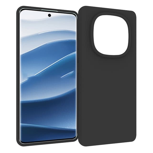 SKALO Xiaomi Redmi Note 14 Pro+ 5G Mattsort Ultratyndt TPU Cover - Sort
