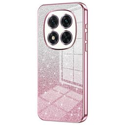 SKALO Xiaomi Redmi Note 14 Pro 5G Electroplating Glitter Skal - Rosa