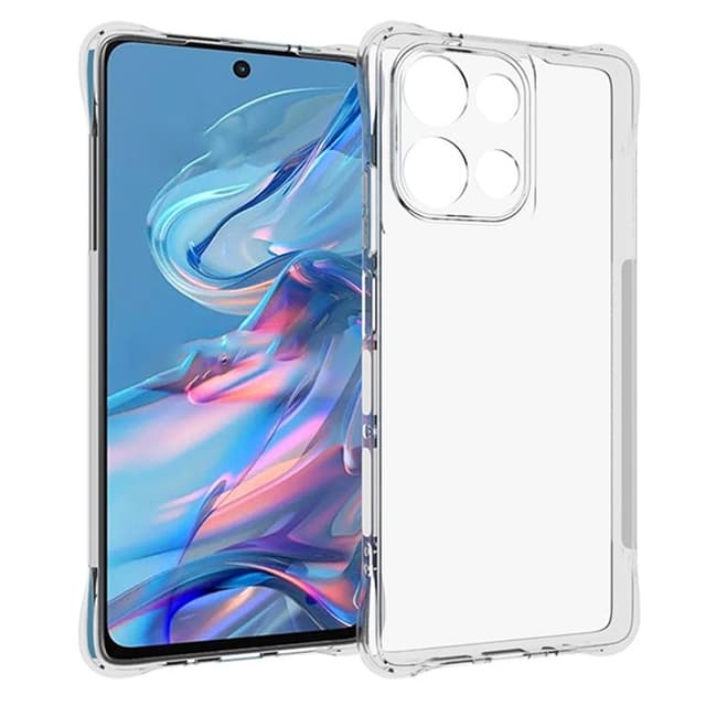 SKALO Motorola Moto G75 5G Extra strong TPU Suojakuori - Läpinäkyvä