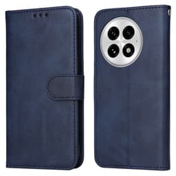 SKALO OnePlus 13 PU-nahka Lompakkokotelo - Sininen