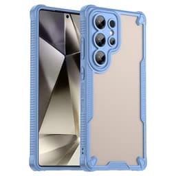 SKALO Samsung S25 Ultra Armor Hybrid Frosted Suojakuori - Sininen