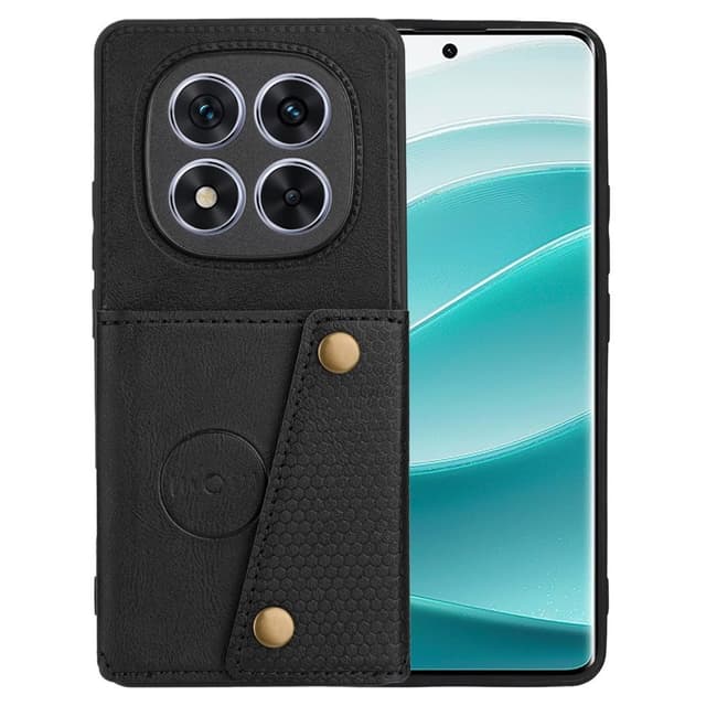 SKALO Xiaomi Redmi Note 14 Pro+ 5G PU-nahkakotelo, 2 korttipaikkaa Suojakuori - Musta
