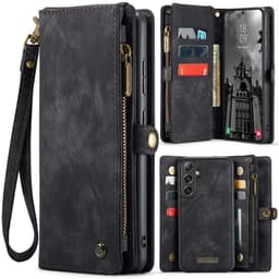 CaseMe Samsung S25 008 BIg Wallet 2in1 Magnet Flip Cover - Sort