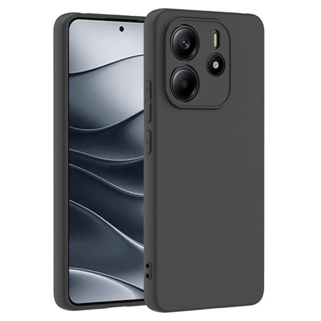 SKALO Xiaomi Redmi Note 14 4G Matsort Ultratyndt TPU Cover - Sort