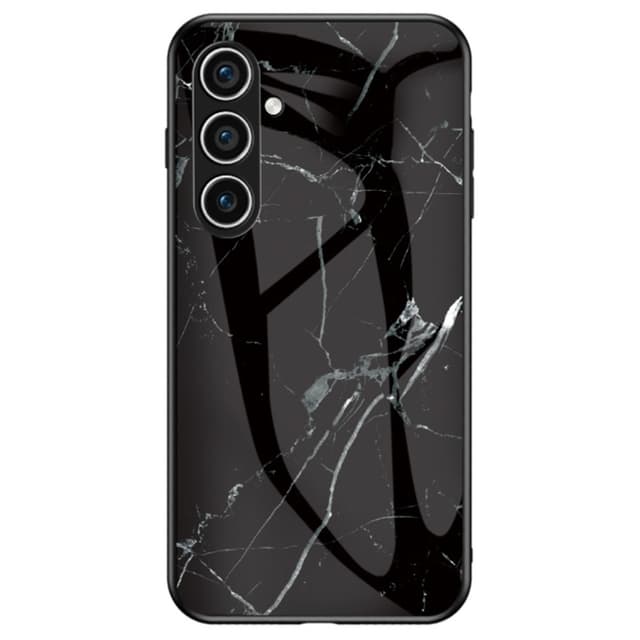 SKALO Samsung S25+ Marmor Härdat Glas TPU Skal - Motiv 3