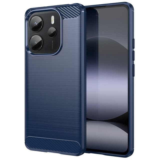 SKALO Xiaomi Redmi Note 14 4G Armor Carbon Cover - Blå
