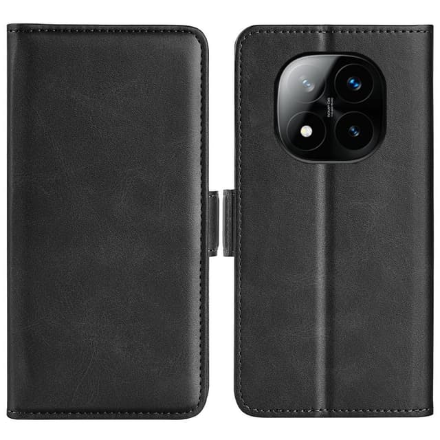 SKALO Xiaomi Redmi Note 14 Pro+ 5G Premium ID Lompakkokotelo - Musta