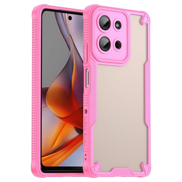 SKALO Motorola Moto G75 5G Armor Hybrid Frosted Skal - Rosa