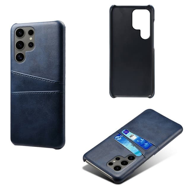SKALO Samsung S25 Ultra PU-Læder Kortholder Cover - Blå