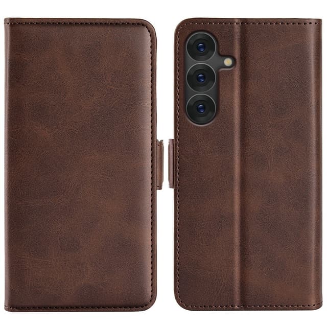 SKALO Samsung S25 Premium ID Plånboksfodral - Brun