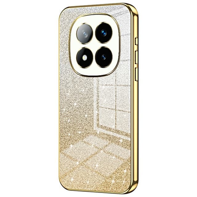 SKALO Xiaomi Redmi Note 14 Pro+ 5G Electroplating Glitter Skal - Guld