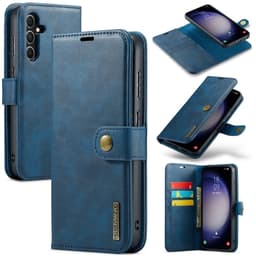 DG MING Samsung S25+ 2-in-1 Magneetti Lompakkokotelo - Sininen