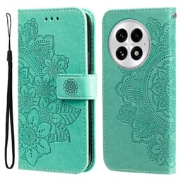 SKALO OnePlus 13 Mandala Lompakkokotelo - Turkoosi