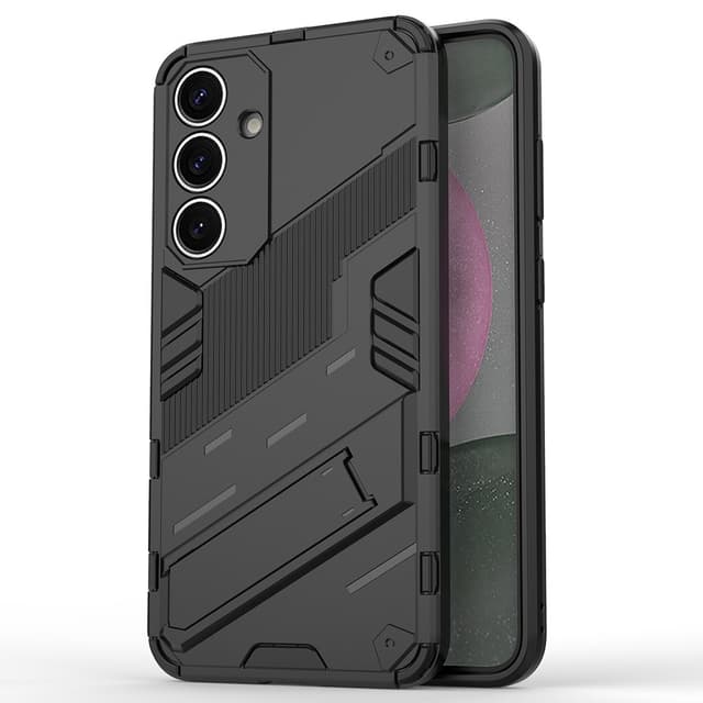 SKALO Samsung S25 Armor Hybrid Punk Skal - Svart
