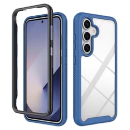 SKALO Samsung S25 Shockproof Clear Hybrid Suojakuori - Tummansininen
