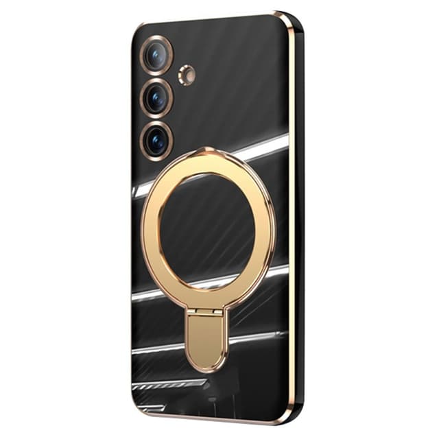 SKALO Samsung S25 Guldring Skal - Svart