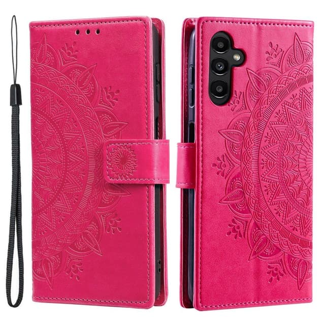 SKALO Samsung S25 Mandala Flip Cover - Cerise