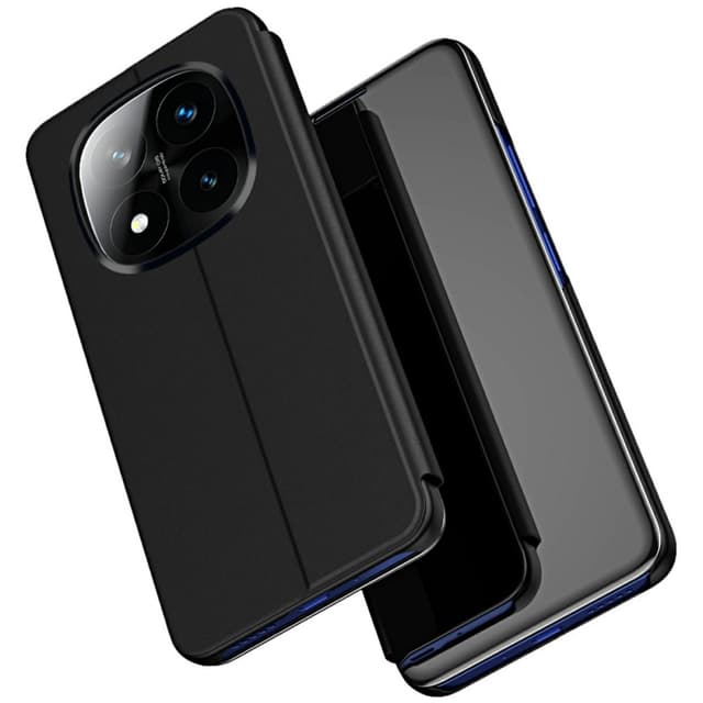 SKALO Xiaomi Redmi Note 14 Pro+ 5G Clear View Plånboksfodral - Svart