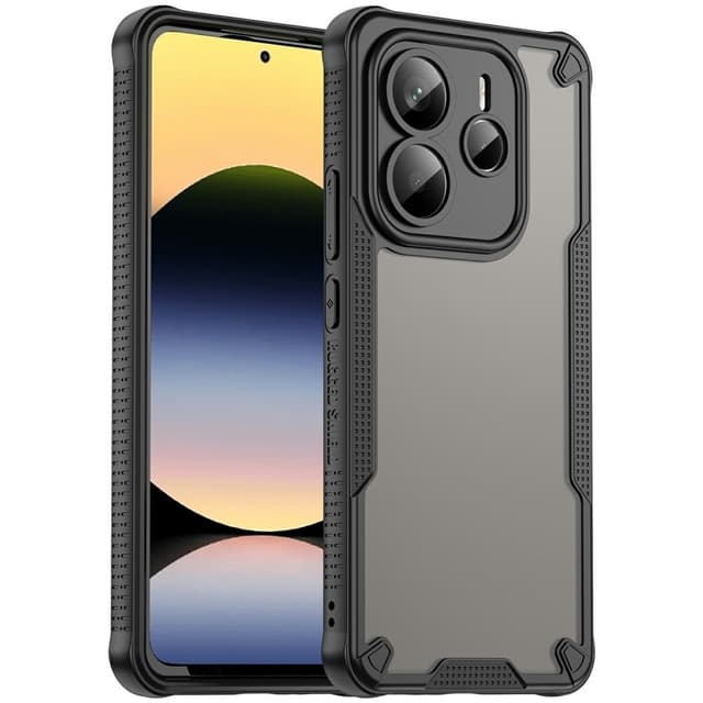 SKALO Xiaomi Redmi Note 14 5G Armor Hybrid Frosted Cover - Sort