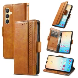 SKALO Samsung S25 CASENEO 002 Premium Lompakkokotelo - Khaki