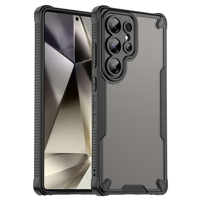 SKALO Samsung S25 Ultra Armor Hybrid Frosted Cover - Sort