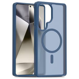 SKALO Samsung S25 Ultra Skin-touch Hybrid Suojakuori - Sininen