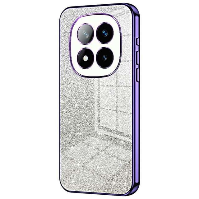 SKALO Xiaomi Redmi Note 14 Pro+ 5G Electroplating Glitter Suojakuori - Violetti