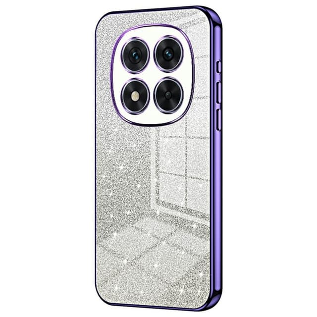 SKALO Xiaomi Redmi Note 14 Pro 5G Electroplating Glitter Skal - Lila