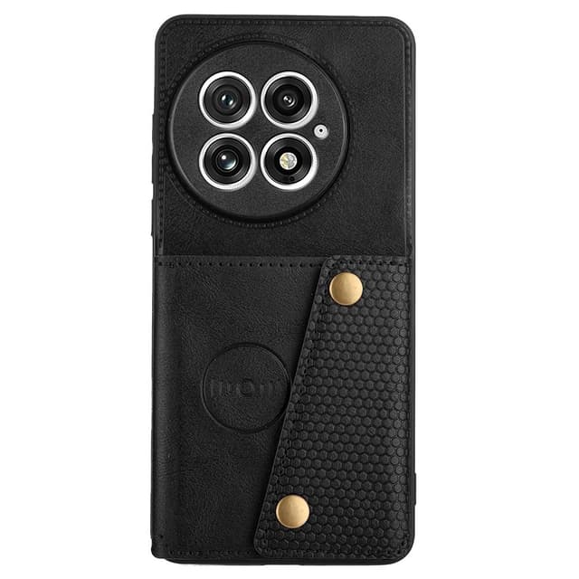 SKALO OnePlus 13 PU-Läder 2-Kortfack Skal - Svart