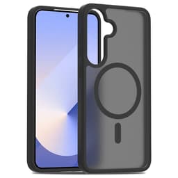 SKALO Samsung S25 Skin-touch Hybrid Suojakuori - Musta